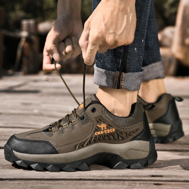 

Мужские походные туфли JWC, Модные дышащие походные туфли для улицы, повседневные спортивные туфли большого размера для путешествий, модель ...