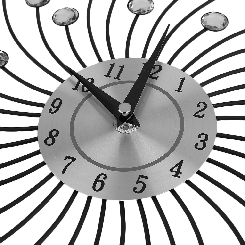 33 см ручной работы из бисера в форме цветка настенные часы кварцевый механизм