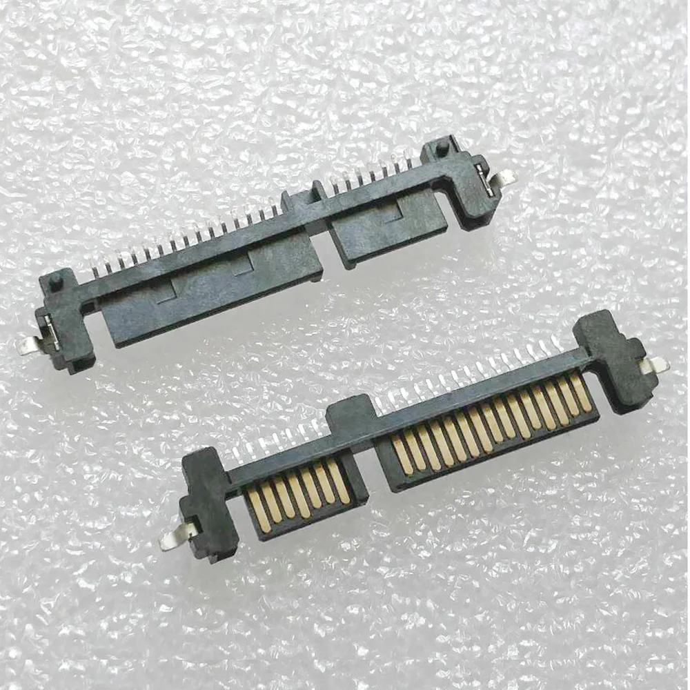 2-10pcs SATA Interface Socket SSD Solid State Drive Seat 7+15P 22PIN Male Connector Sinking Plate Patch Type Port | Обустройство дома