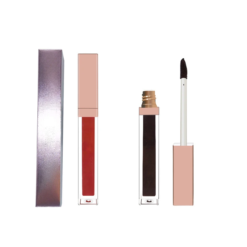 

Thirty Color Rose Gold Square Tube Lip Gloss Private Label Cosmetics Custom Bulk Make Up Free Shipping