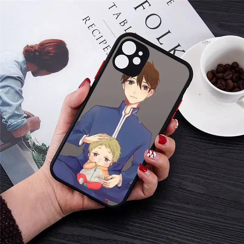 

School Babysitters Ryuichi Kashima Anime Phone Case matte transparent For iphone 7 8 11 12 plus mini x xs xr pro max cover