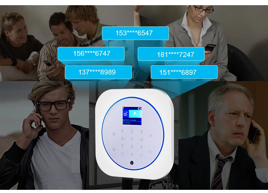 Золотая безопасность WiFi GSM Беспроводная умная домашняя система охранной сигнализации Tuya APP контроль Противоугонная сигнализация