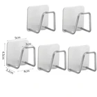 Стеллаж для губки, самоклеящийся, из нержавеющей стали, 5 шт., подставка для спонжей