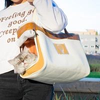 pet carrier for cats dogs breathable net cage fashion backpack kitten puppy small travel bag woman shoulder bag pet products
