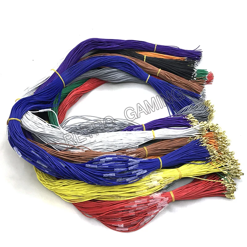 100 шт/комплект (длина 1 метр) кнопочный провод аркадный джойстик компьютер 110 / 187