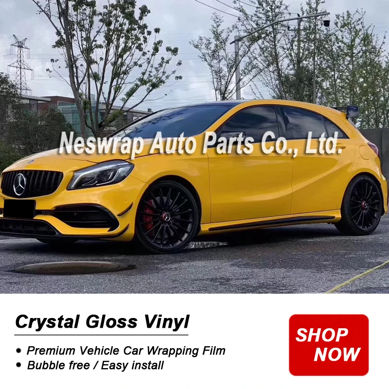 Высококачественная блестящая желтая виниловая пленка с подсолнухом