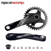 racework mtb cranks crankset mountain bike connecting rods 170 hollowtech 2 integrated 104bcd with chainring 323436384042t