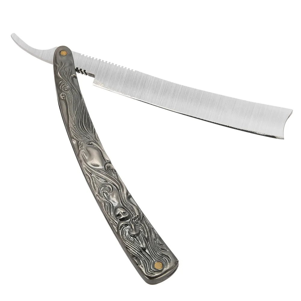 Классическая бритва с прямыми краями складной нож для бритья ручная алюминиевая