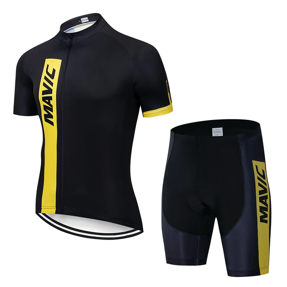 Pic Color Mavic одежда для велоспорта Pro Team/дорожный велосипед одежда для гонок быстросохнущая Мужская велосипедная футболка комплект Ropa Ciclismo Maillot - Цвет: Pic Color