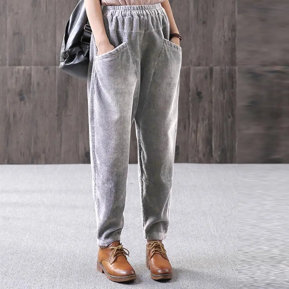 Штаны шаровары из змеиной кожи модные женские вельветовые брюки для отдыха с