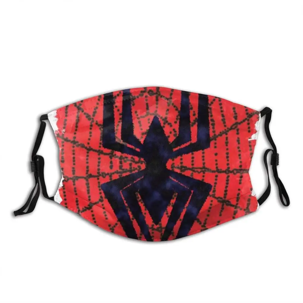 

Spider Web Funny Cool Cloth Mask Spider Web Spiders Red Black Pop Comic Comics Man Superhero Superheroes Grunge Logo Symbol