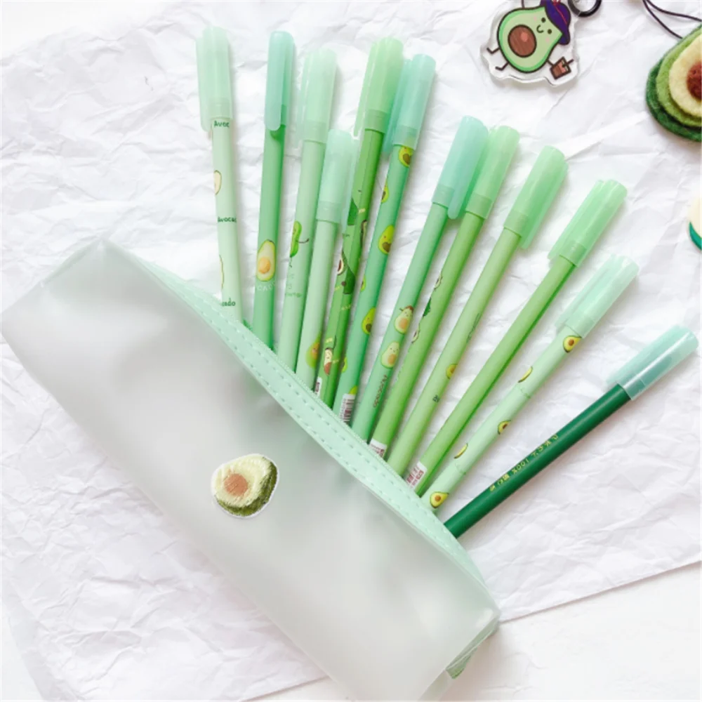 Гелевая ручка кавайные ручки с фруктовым узором 0 5 мм 2 шт.| |