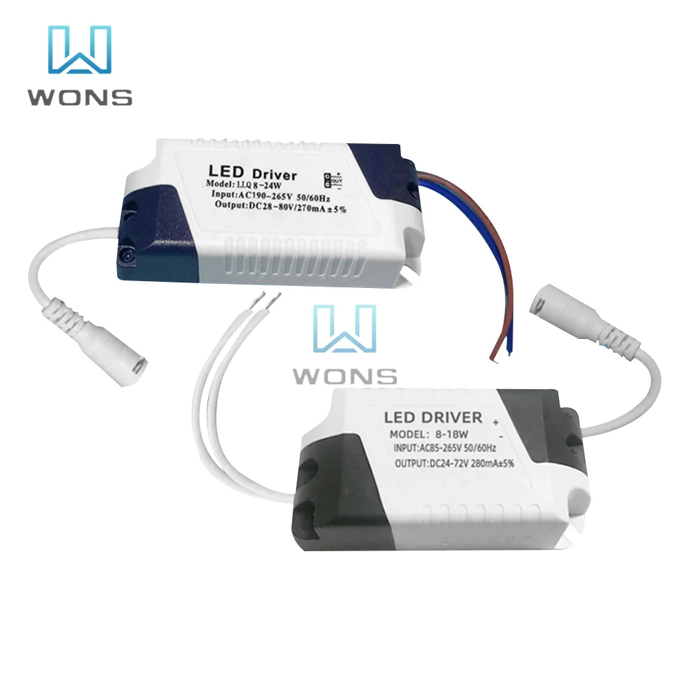 Блок питания для светодиодсветильник панели 8-18 Вт/8-24 Вт 110 В переменного тока 220 в