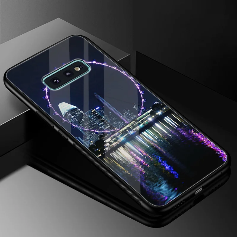 Колесо обозрения закаленное Стекло Чехол Зеркало для samsung Galaxy A10 A20 A30 A40 A50 A60 A70 S7