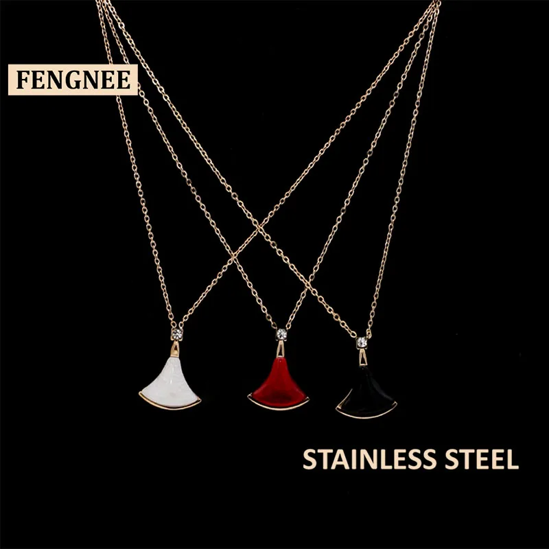 Fengnee Роскошные ювелирные изделия из нержавеющей стали для женщин Love розовое