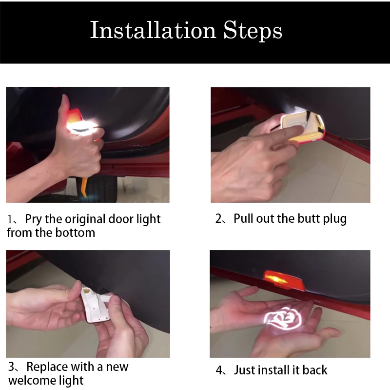 4 светодиодный т. автомобильные светодиодсветильник лампы для дверей Mazda 6 ATENZA