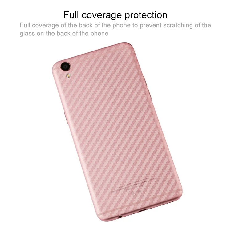 

100 PCS Carbon Fiber Material Skin Sticker Back Protective Film For ASUS Zenfone 4 ZE554KL