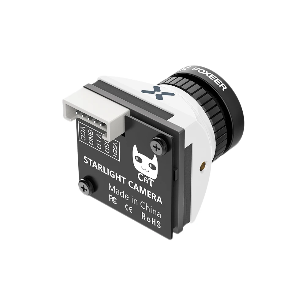 Камера Foxeer Cat 3 Mini 22 мм/Micro 19 мм 1200TVL Starlight 0.00001Lux FPV с низкой задержкой и низким