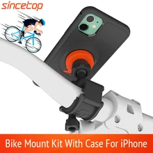 Bike Bicycle Motorcycle Handlebar Mount Holder Cell Phone Bag Bracke With Shockproof Case Protection Stand For iPhone 11 Pro Max