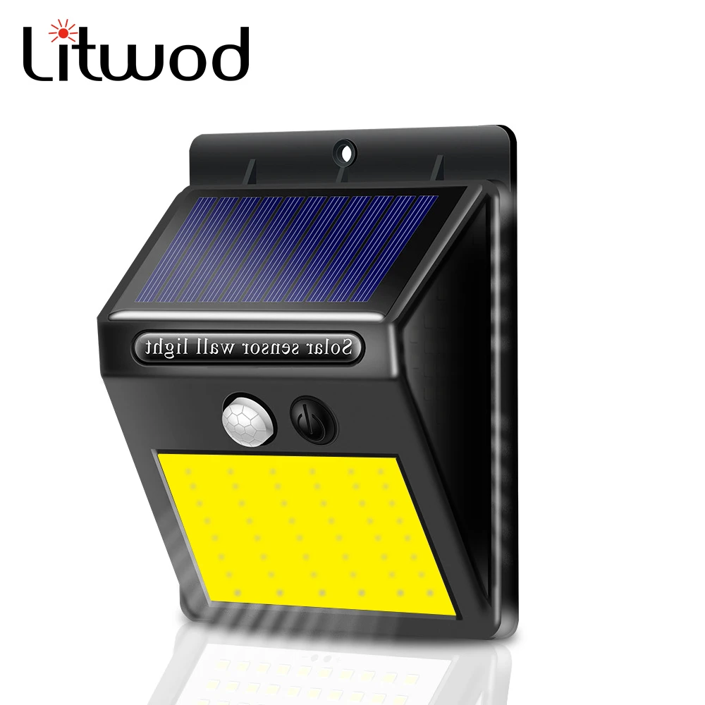 Dropshiping Солнечный свет открытый светодиодный настенный светильник датчик