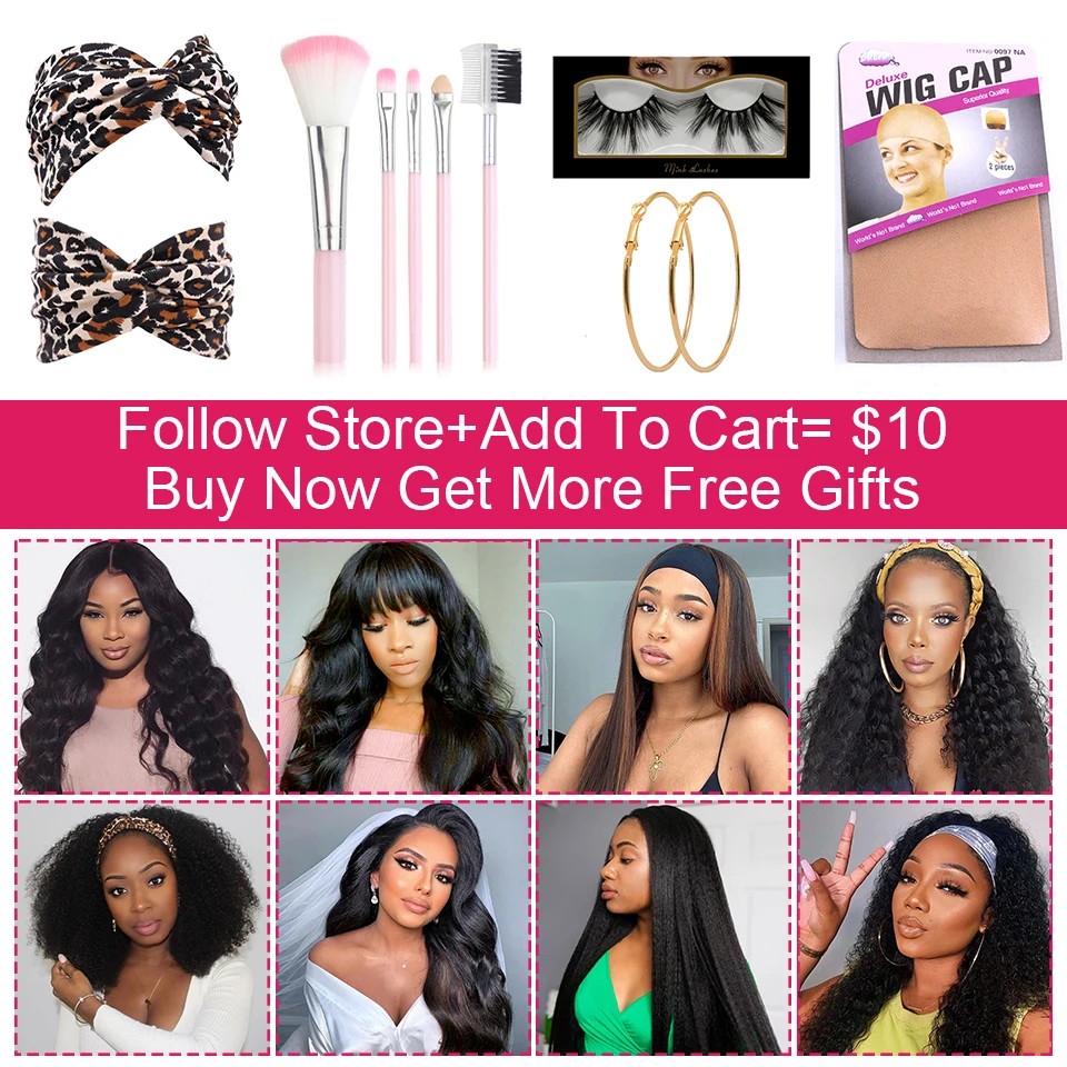 

Headband Wigs Human Hair Glueless Deep Wave Brazilian Full Machine Made Remy Scarf Hair Wigs For Black Women Wholesale Price