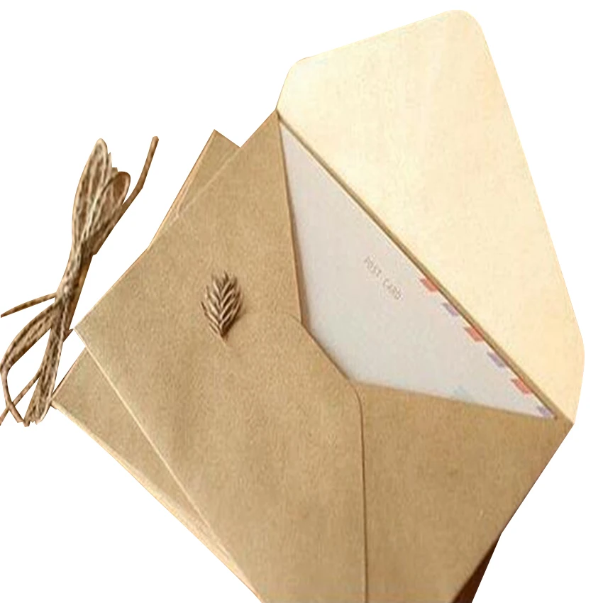 

60pieces Rough grain gift card DIY Multifunction Kraft paper envelope 16*11cm Gift card envelopes for wedding birthday party