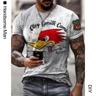 Футболка мужская оверсайз в стиле гранж, модный топ с принтом машинок, уличная одежда в стиле Харадзюку, 66