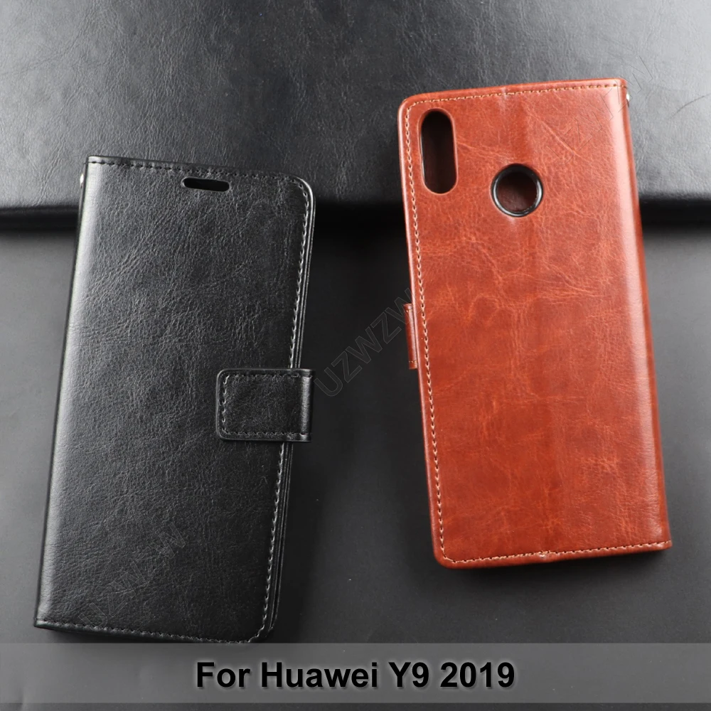 

For Huawei Y9 2019 Flip Wallet PU Leather Case Cover