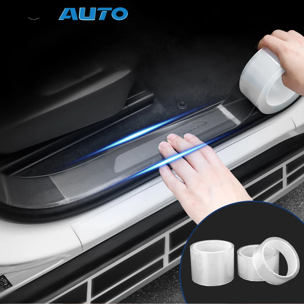 FORAUTO антицарапная пленка стикер для двери багажника автомобиля Наклейка порога