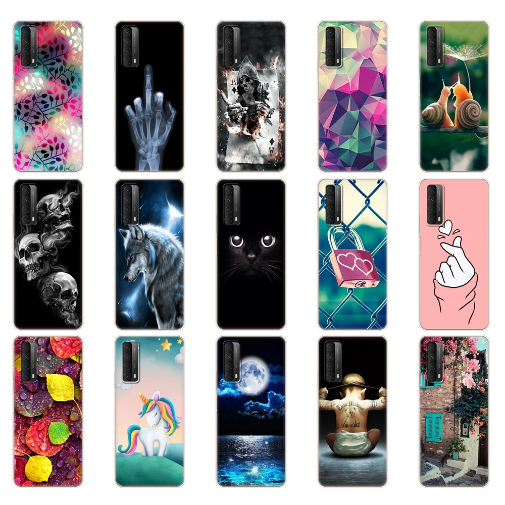 Чехол для Huawei P smart 2021 мягкий силиконовый чехол из ТПУ на заднюю панель телефона 6 67