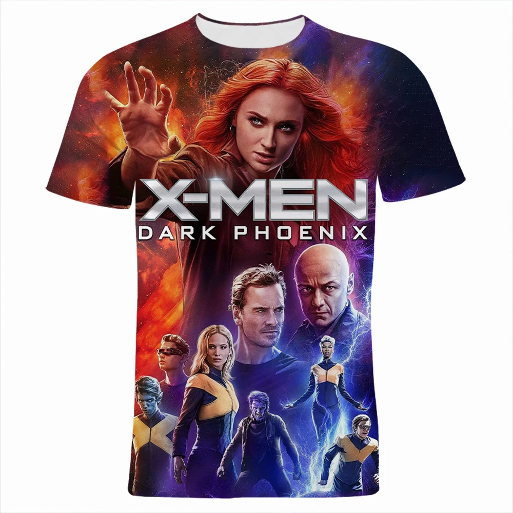 

Super Hero Marvel X-Men Men T-shirt Fashion Summer 3D Print Cool Children Tee Shirts Short Sleeve Women Clothes