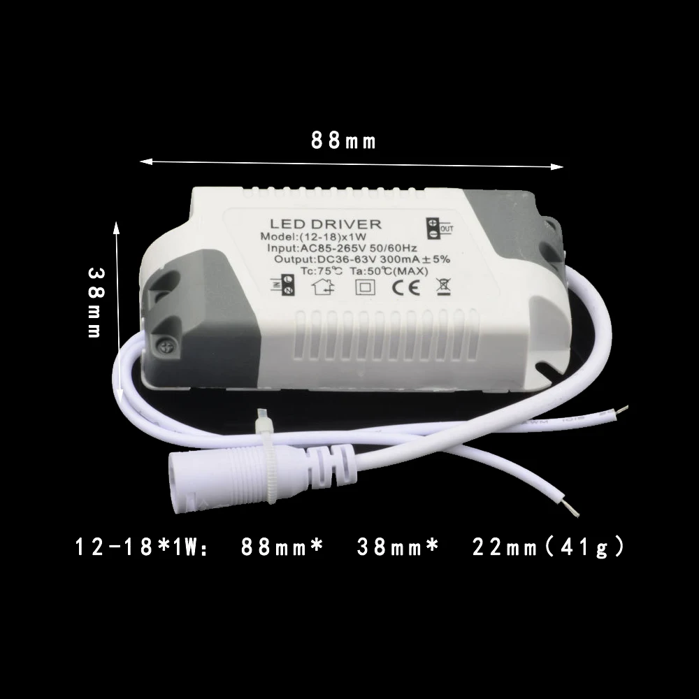 10pcs/lot Sale LED Driver Adapter 18W-36W 12 300mA Power Supply Lighting LED Power for LED Panel Light Ceiling Lamp Downlight