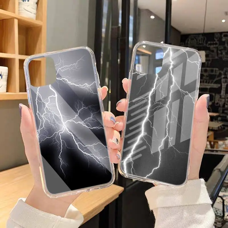 

Lightning And Lightning Phone Case Transparent Case For Iphone 6 6s 7 8 Plus XR X XS 11 12 Pro Max