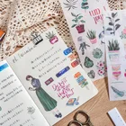 1 @ #3 шт.компл. новые Мультяшные цветы, наклейка на стену, наклейка сделай сам, дневник, Декор, наклейка s, скрапбукинг, милые канцелярские товары, ежедневник с пулями