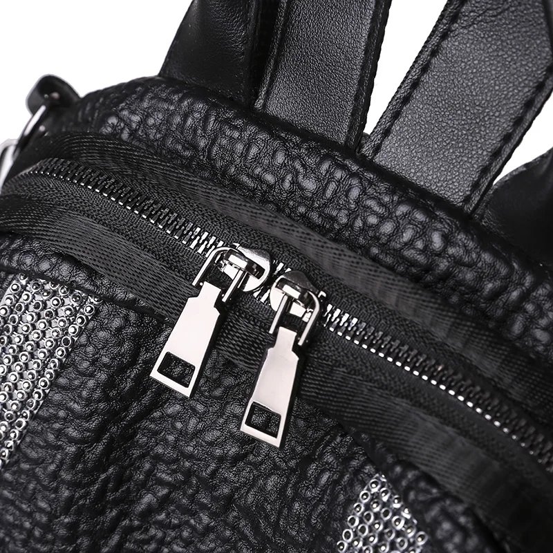 

Casual Backpack Women Soft Leather Shoulder Bags Large Capacity Travel Backpack School Bags For Teenage Girls Sac a Dos