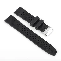 2021 new rubber watch strap 18mm 20mm 22mm sport diving breathable watch band quick release wristband for seiko