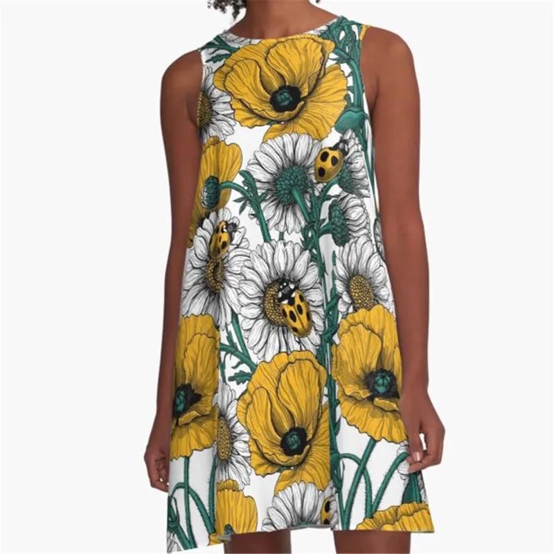 

Fashion Women summer dresse special Things Printed A-Line Boho Dress for women harajuku Sexy ladies mini short beach dress