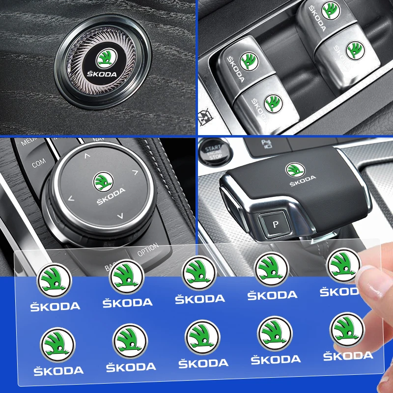 Автомобильная кнопка дистанционного управления с логотипом для Skoda Octavia A5 Superb old