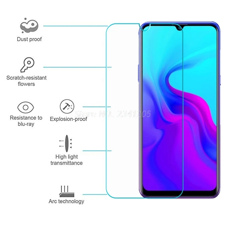 2-1Pcs Tempered Glass For Blackview A80 Vetro Screen Protector Toughened protective Phone film Pro Cover | Мобильные телефоны и