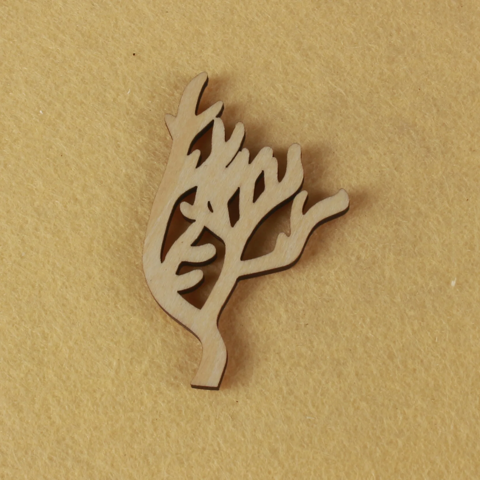 

Coral shape, mascot laser cut, Christmas decorations, silhouette, blank unpainted, 25 pieces, wooden shape (0767)