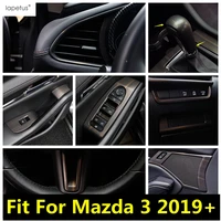 for mazda 3 2019 2022 steering wheel gear handle bowl window lift air ac vent central panel cover trim wood grain accessories