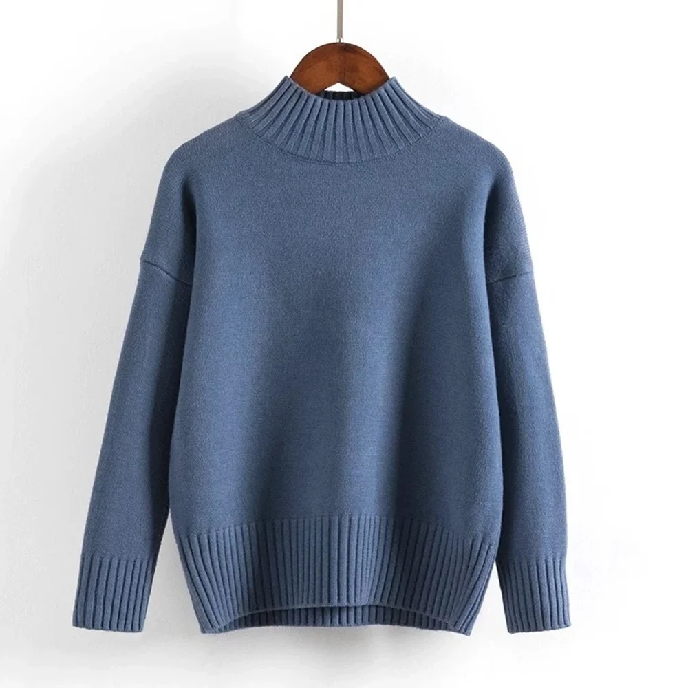 Новинка Осень-зима 2021 женские свитера Forextolux с высоким воротом пуловер Женский