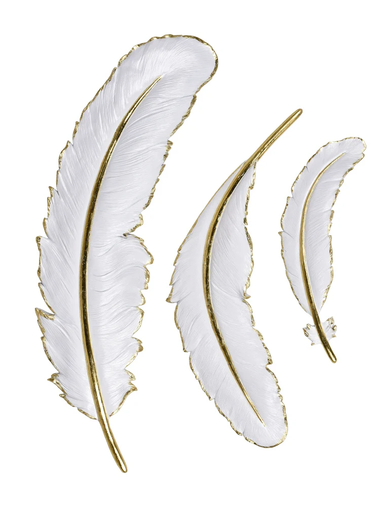 Скандинавская настенная подвесная декорация с пером для гостиной крыльца