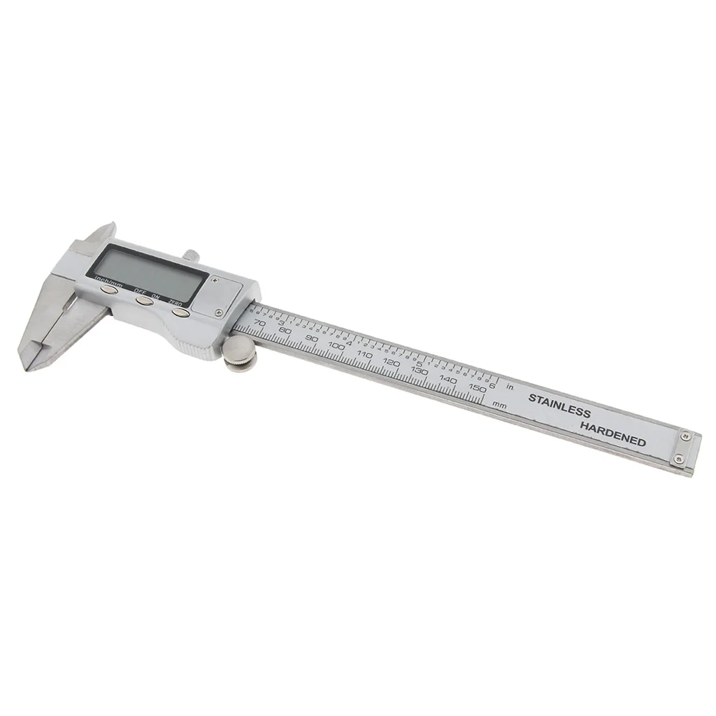 

Electronic Digital Vernier Caliper 0-150mm, Alloy, Hardened, Dual Reading