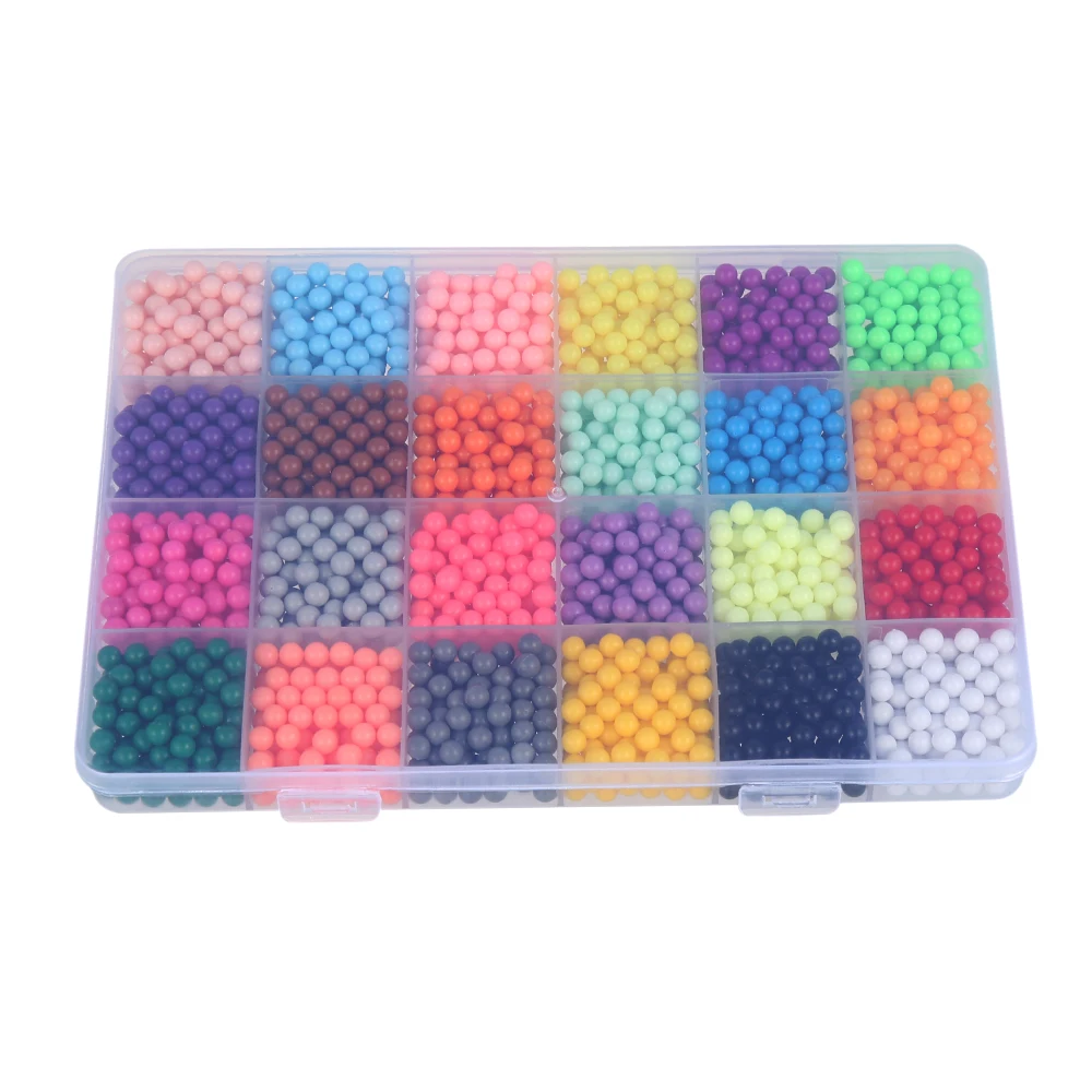 

Children Handmade Beans Set Colorful Magic Puzzle Toys Kit Water Mist Bead DIY Craft Animal Handmad Sticky Beads For Kids Gifts