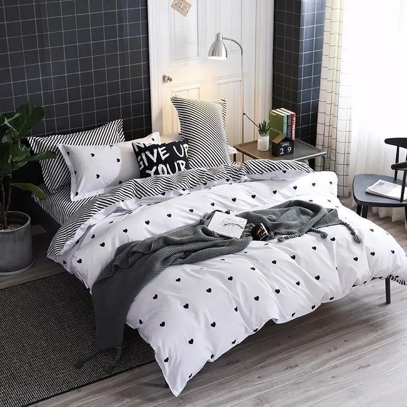 

J5 Bedding Set Jpcs King Duvet Cover/ Quilt Cover/comforter Cover + 2 Pillowcase Bed Cover Size 150*200/180*220/200*200/220*240