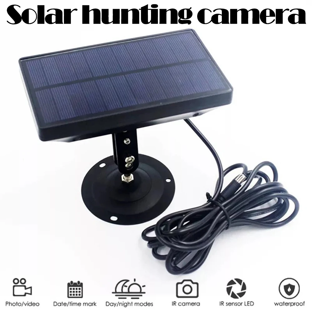 

1800mA 9V Solar Panel Trail Camera Power Supply Charger External Battery For Suntek For Wild Camera Outdoor Hiking Camping