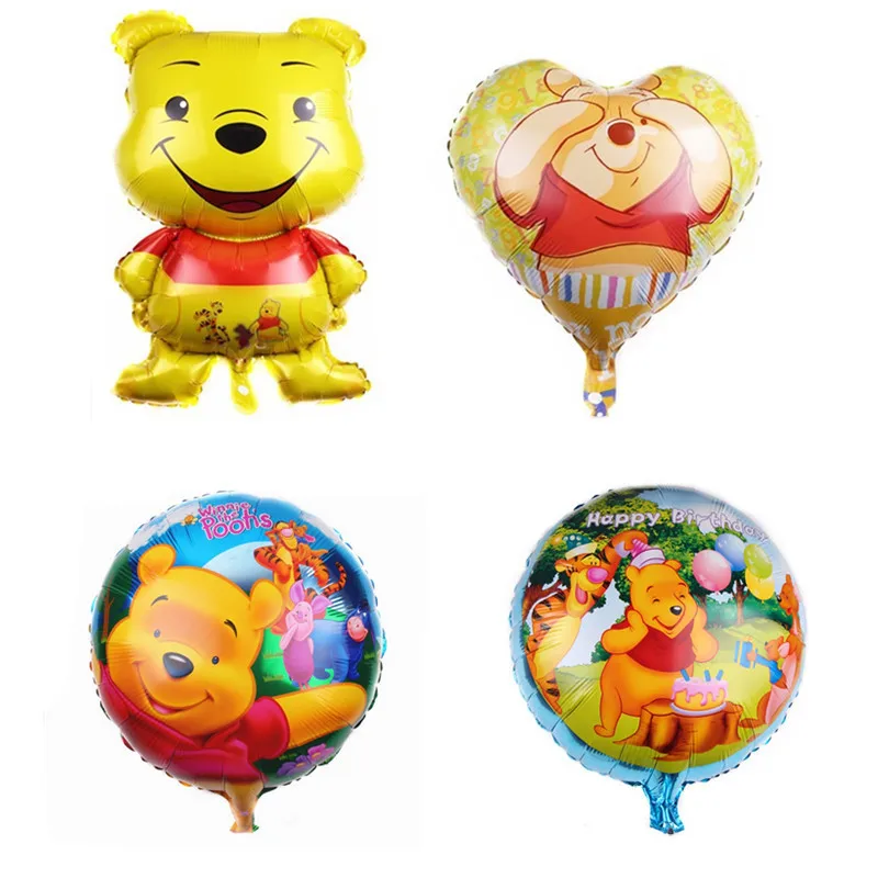 

1Pcs Cartoon Pooh Theme Party Decor Balloon Rotate Balloon Birthday Party Supplies For Kids Baby Shower Ballons Decor Birthday