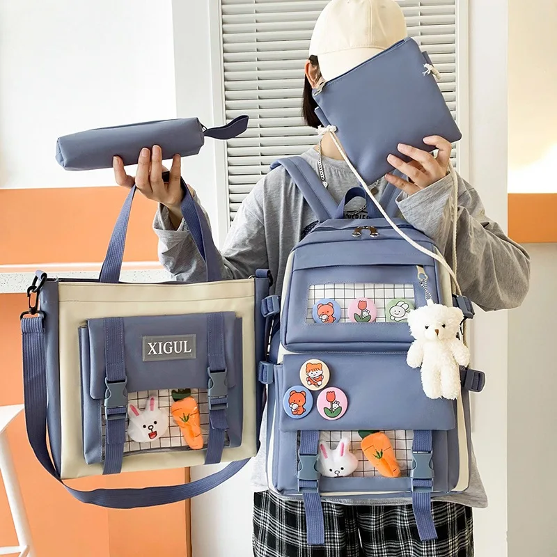 Cute Fashion Student Women Backpack Kawaii School Bags For Girls Classical Unisex Laptop Male Backpacks