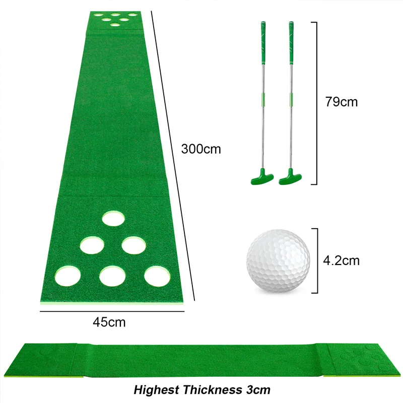 en Ucuz Golf Ayrılabilir Golf Pong Oyunu Seti Yeşil Koyarak Pong Golf Oyun Halısı Için Taşınabilir Arka Ofis Bagaj Kapağı Plaj Partisi